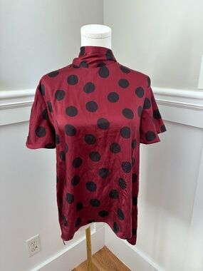 Zara Red Polka Dot Shirt